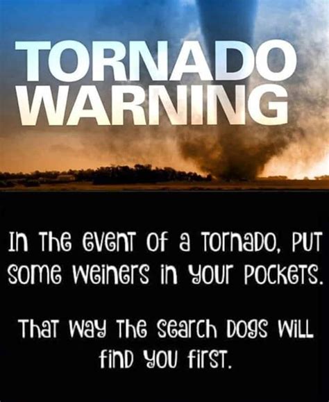 funny tornado warning meme